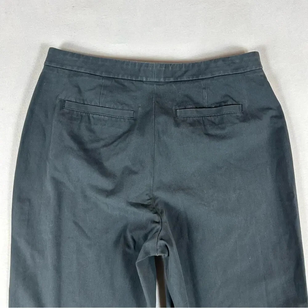 Banana Republic Vintage Gray Dress Pants Womens 10 Stretch Straight High Rise